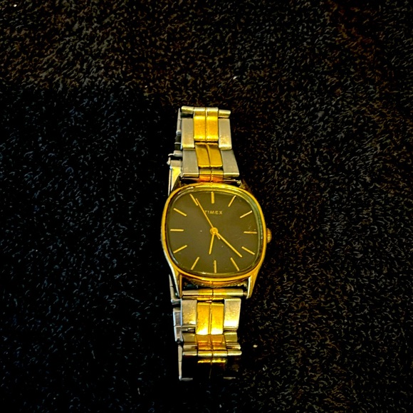 Men’s vintage silver and gold band watch - Picture 1 of 4